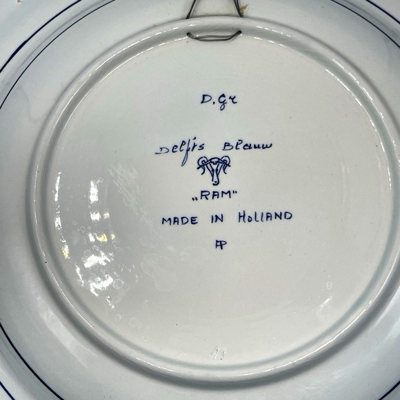 Large Delfts Blauw RAM Holland Pancake wall Plate 15\